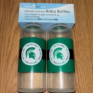Baby Fanatic Michigan State Bottles )2 Pack) - 9oz. NWT